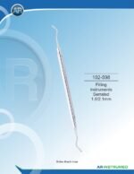 AR INSTRUMED Filling Instrument Serrated 1.8mm 2.1mm stainless steel dental restorative filling instrument solid 6mm ergonomic handle polished composite placement instrument Pakistan dental supplier wholesale