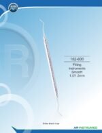 AR INSTRUMED Filling Instrument Smooth 1.0mm 1.2mm stainless steel dental restorative filling instrument solid 6mm ergonomic handle polished composite placement instrument Pakistan dental supplier wholesale