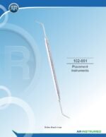 AR INSTRUMED Placement Burnisher Instrument stainless steel dental restorative instrument solid 6mm ergonomic handle polished finish composite amalgam finishing Pakistan dental supplier wholesale