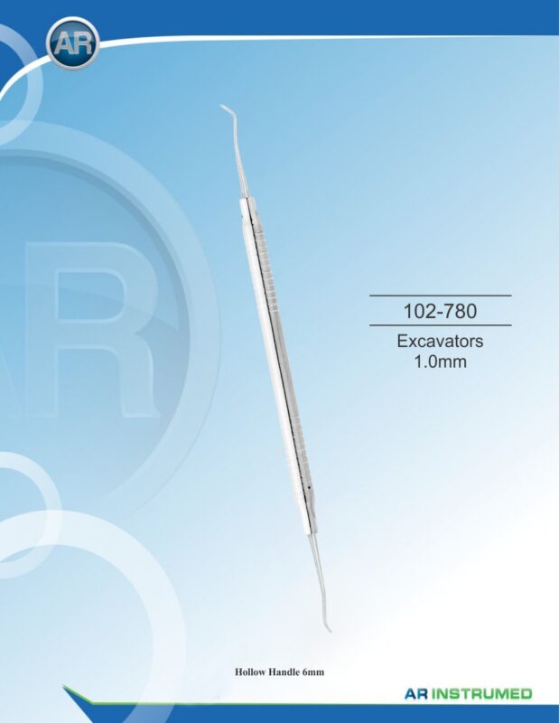 AR INSTRUMED Excavator 1.0mm Solid Handle 6mm Dental Instrument