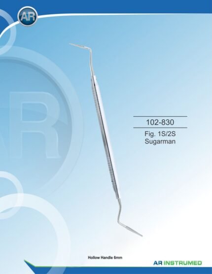 AR INSTRUMED Fig. 1S/2S Sugarman Scaler stainless steel periodontal dental instrument polished precision working tips solid 6mm ergonomic handle for professional scaling procedures Pakistan dental supplier wholesale