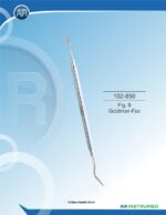 AR INSTRUMED Fig. 8 Goldman-Fox Periodontal Knife stainless steel dental surgical instrument solid 6mm ergonomic handle polished periodontal surgery knife Pakistan dental supplier wholesale