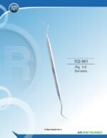 AR INSTRUMED Fig. 1/2 Sanders Periodontal Knife solid handle 6mm stainless steel dental instrument polished finish precision blade ergonomic handle Pakistan dental clinics and hospitals