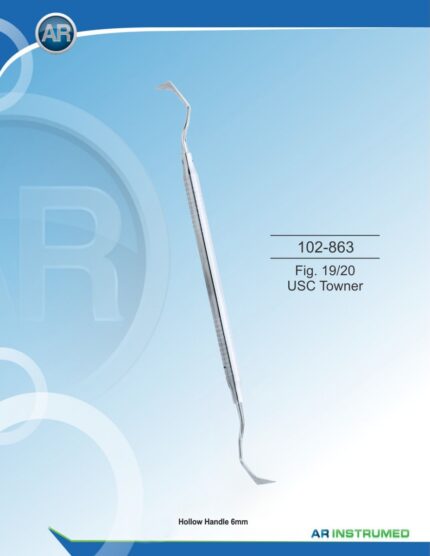 AR INSTRUMED Fig. 19/20 USC Towner Periodontal Knife stainless steel dental surgical instrument with precision blade and solid 6mm ergonomic handle for periodontal surgery in Pakistan