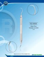 AR INSTRUMED After Five Gracey Curette 1-2 Hollow Handle 10mm stainless steel dental instrument Pakistan Gracey curette anterior teeth periodontal scaling root planing reusable sterilizable dental clinic instrument