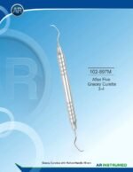 AR INSTRUMED After Five Gracey Curette 3-4 Hollow Handle 10mm stainless steel dental instrument Pakistan periodontal scaling root planing Gracey curette anterior teeth reusable sterilizable dental clinic instrument