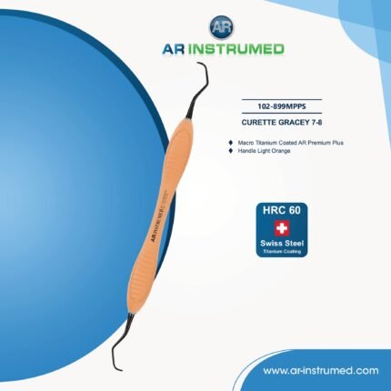 AR Gracey Curettes 7–8 After Five titanium-coated dental instrument for posterior scaling and root planing periodontal procedures.