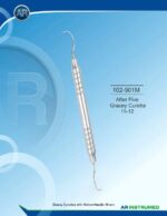 AR INSTRUMED After Five Gracey Curette 11-12 Hollow Handle 10mm stainless steel dental instrument Pakistan Gracey curette posterior mesial teeth periodontal scaling root planing reusable sterilizable dental clinic instrument