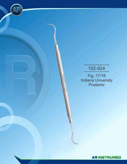 AR INSTRUMED Fig. 17/18 Indiana University posterior scaler solid handle 6mm premium stainless steel dental instrument Pakistan precision calculus removal scaler ergonomic dental equipment