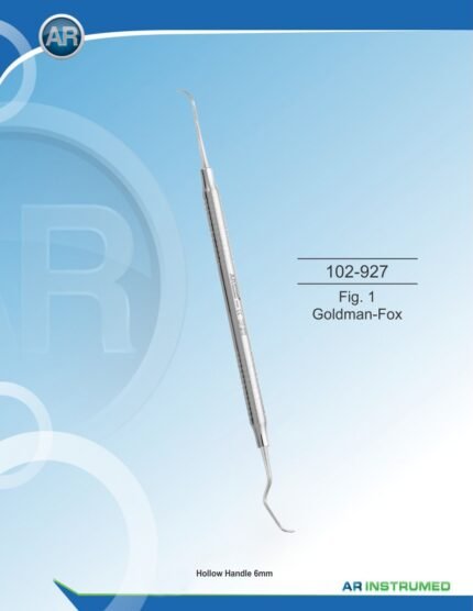 AR INSTRUMED Fig. 1 Goldman Fox scaler solid handle 6mm premium stainless steel dental instrument Pakistan precision calculus removal scaler ergonomic dental equipment