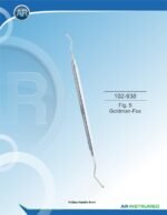 AR INSTRUMED Fig. 5 Goldman-Fox Scaler stainless steel dental periodontal scaler solid 6mm ergonomic handle polished calculus removal instrument Pakistan dental supplier wholesale