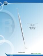 AR INSTRUMED Fig. 11/12 McCall scaler solid handle 6mm premium stainless steel dental instrument Pakistan precision calculus removal scaler ergonomic dental equipment