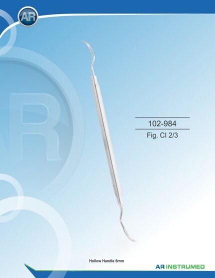 AR INSTRUMED Fig. ME 1 10/11 Scaler solid handle 6mm Pakistan premium stainless steel dental scaler plaque removal instrument periodontal dental instrument Pakistan