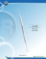 AR INSTRUMED Fig. 31/32 Jacquette Scaler solid handle 6mm Pakistan premium stainless steel dental scaler periodontal instrument plaque removal calculus removal dental instrument Pakistan