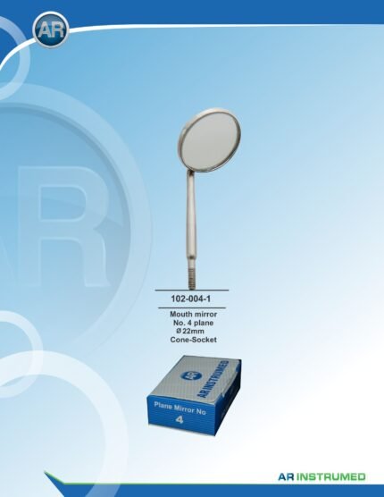 AR INSTRUMED Dental Mouth Mirror 22mm Plane Cone Socket Stainless Steel Pakistan