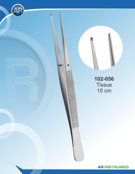 AR INSTRUMED Dental Tissue Thumb Tweezer with Non-Slip Handle and Aligner Pin