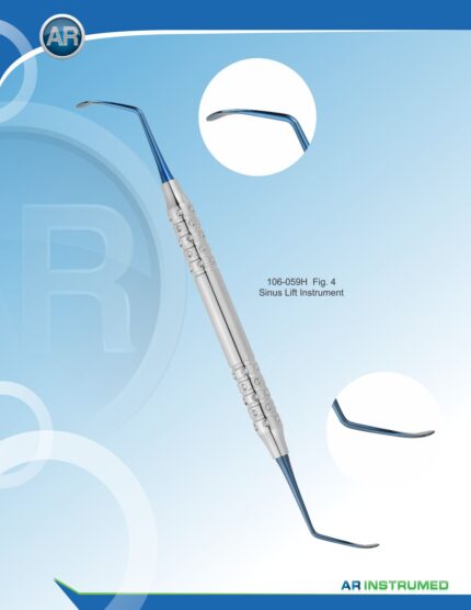 Blue Titanium Coated Sinus Elevator Instrument Dental Implant Tool