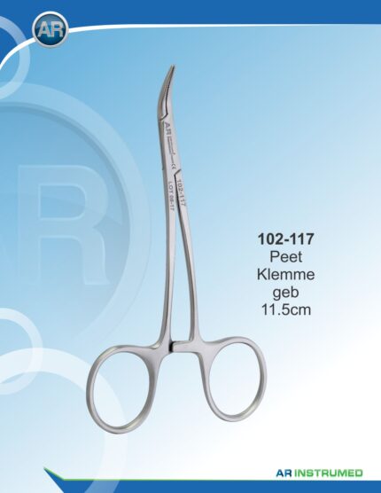 Peet Forceps Curved 11.5cm