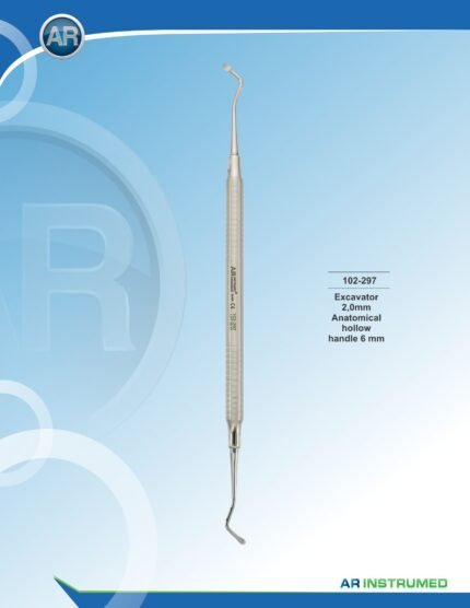 AR INSTRUMED Excavator 2.0mm stainless steel dental instrument solid 6mm handle polished finish precision excavator tip cavity preparation restorative dentistry Pakistan dental clinics hospitals dental supplier wholesale