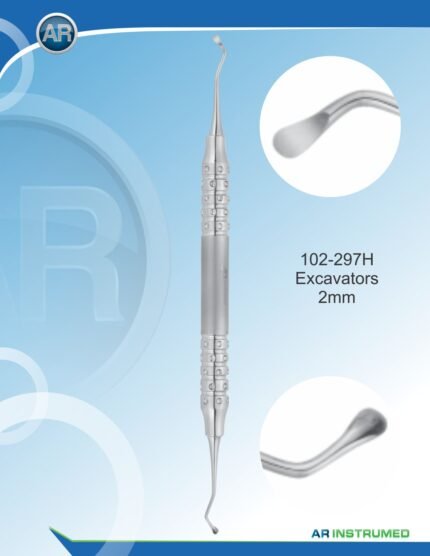 AR INSTRUMED Excavator 2.0mm Hollow Handle 10mm Dental Instrument