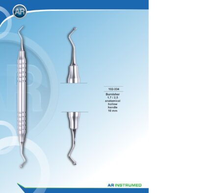 AR INSTRUMED dental ball burnisher 1.6 2.5 hollow handle 10mm stainless steel silicone handle restorative dental instrument Pakistan dental supplies
