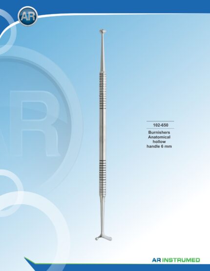 AR INSTRUMED Fig. W3 Burnisher stainless steel dental burnishing instrument solid 6mm ergonomic handle restorative polishing contouring finishing instrument Pakistan dental supplier wholesale