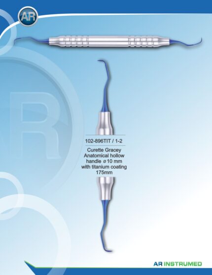 AR INSTRUMED Curette Gracey 1-2 Titanium Coated 175 mm Instrument