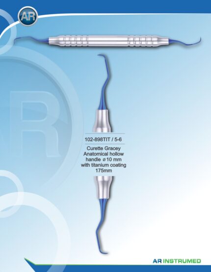 AR INSTRUMED Curette Gracey 5-6 Titanium Coated 175 mm Instrument