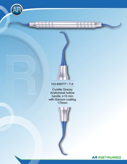 AR INSTRUMED Curette Gracey 7-8 Titanium Coated 175 mm Instrument