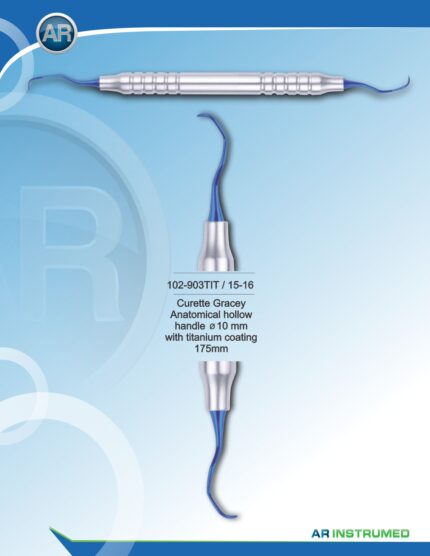 AR INSTRUMED Curette Gracey 15-16 Titanium Coated 175 mm Instrument