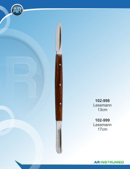 AR INSTRUMED Lessmann Surgical Knife Wooden Handle 13 cm Instrument