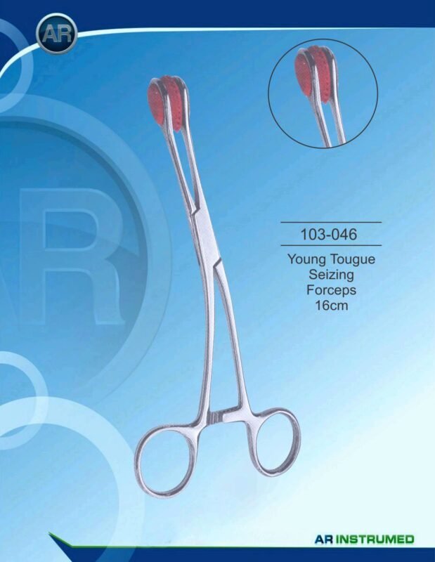 AR INSTRUMED Young Tongue Seizing Forceps 16 cm