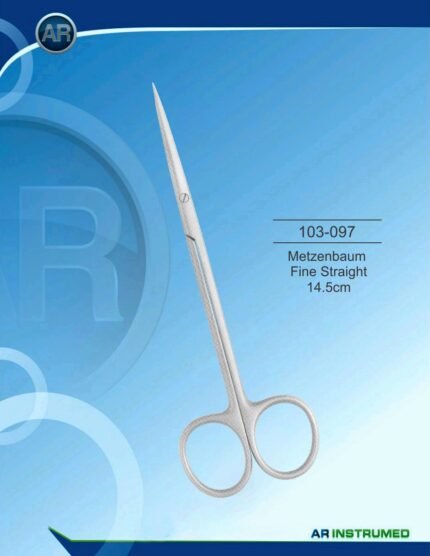 AR INSTRUMED Metzenbaum Scissors Straight 14.5 cm Surgical Instrument