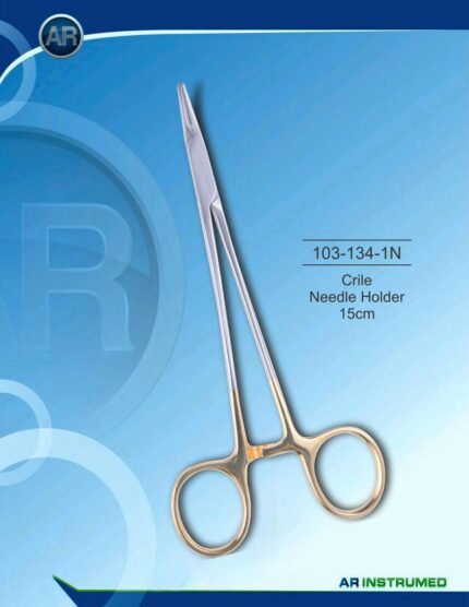 AR INSTRUMED Crile Needle Holder 15 cm Stainless Steel Surgical Instrument