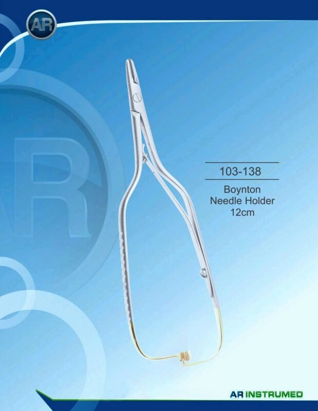 AR INSTRUMED TC Boynton Needle Holder 12 cm Stainless Steel Surgical Instrument