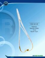 AR INSTRUMED Mathieu Ryder Needle Holder 14 cm TC Gold Surgical Instrument