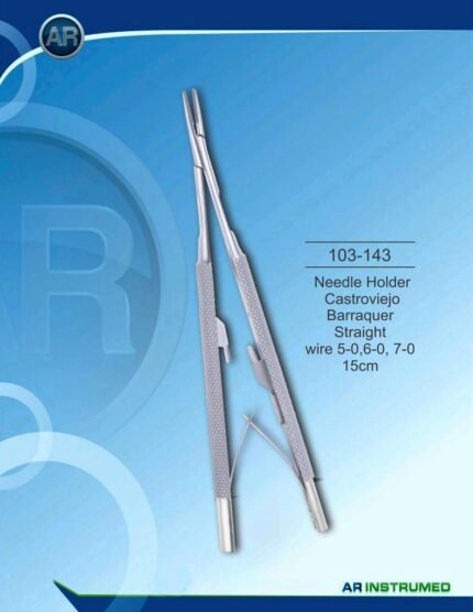 Needle Holder Castroviejo Barraquer Straight wire 5-0,6-0, 7-0 15cm