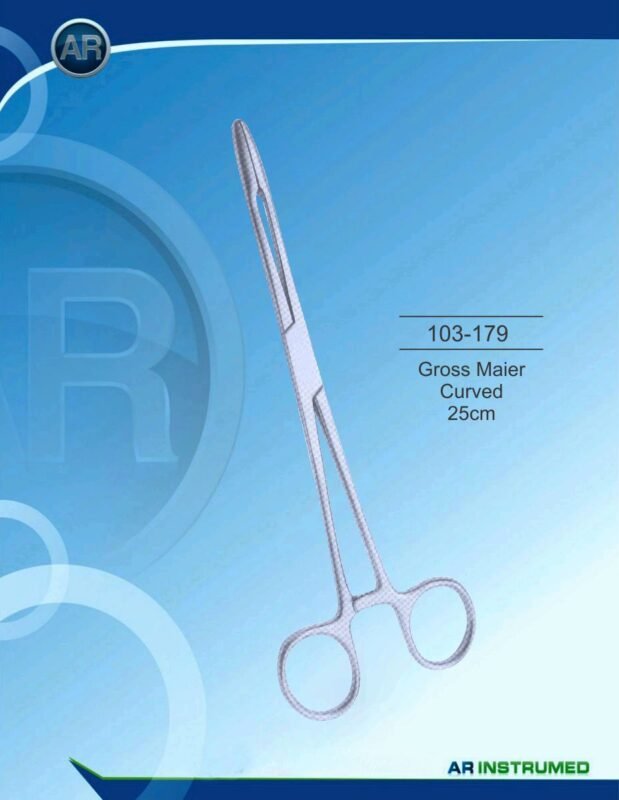 AR INSTRUMED Gross-Maier Forceps Curved 20 cm Surgical Instrument