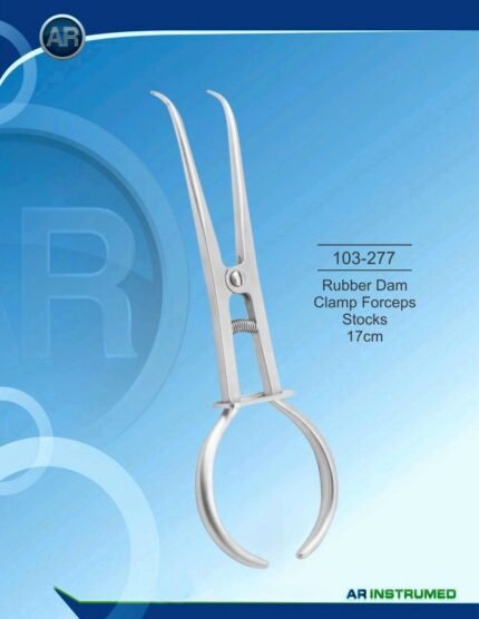 AR INSTRUMED Rubber Dam Clamp Forceps Stocks 17 cm Stainless Steel Instrument
