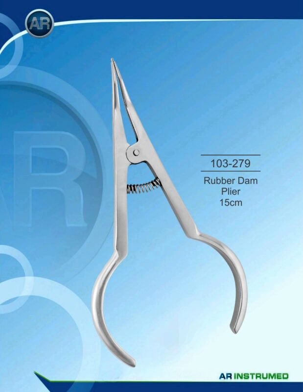 AR INSTRUMED Rubber Dam Plier 15 cm Stainless Steel Instrument