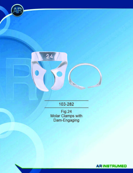 Dam-Engaging Rubber Dam Clamp for Molars AR INSTRUMED Tool