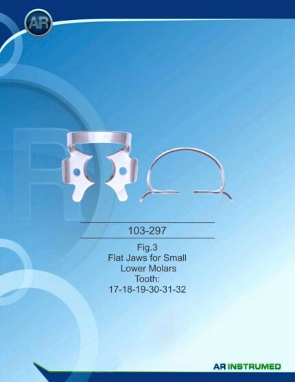 AR INSTRUMED Rubber Dam Clamp Fig. 3 Flat Jaws Dental Surgical Instruments