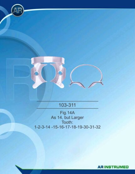 AR INSTRUMED Rubber Dam Clamp Fig 14A Stainless Steel Dental Instrument