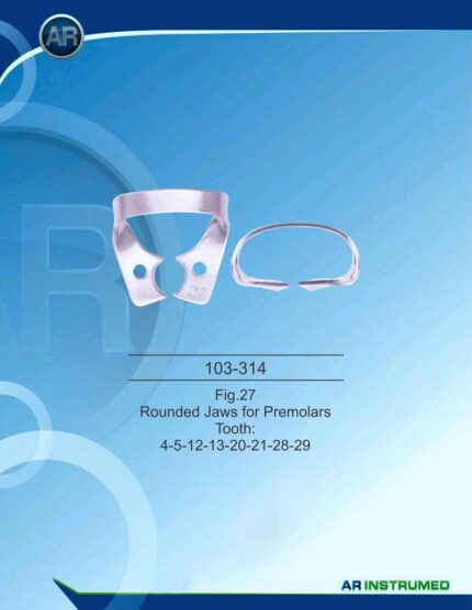 AR INSTRUMED Rubber Dam Clamp Fig. 27 Rounded Jaws for Premolars