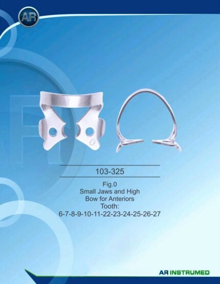 Fig. 0 Rubber Dam Clamp Small Jaws High Bow Dental Isolation Instrument
