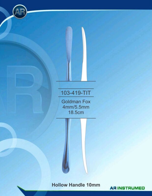 AR INSTRUMED Goldman-Fox Periosteal Elevator 18.5 cm Blue 4 mm 5.5 mm