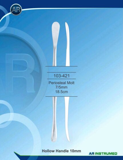 Blue Hollow Handle Molt Periosteal Elevator Stainless Steel Instrument