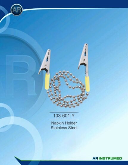 AR INSTRUMED Napkin Holder Stainless Steel Yellow Dental Instrument