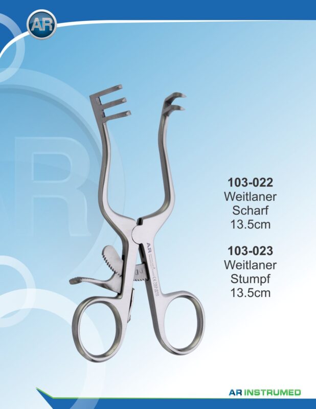 AR INSTRUMED Weitlaner Retractor Blunt 13.5 cm