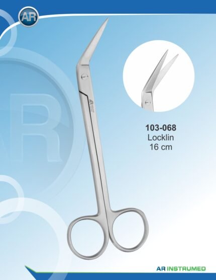 AR INSTRUMED Locklin Angular Scissors 16 cm Surgical Instrument